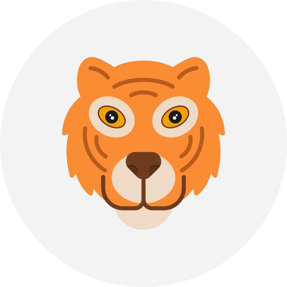 Tiger kreatives Icon-Design vektor