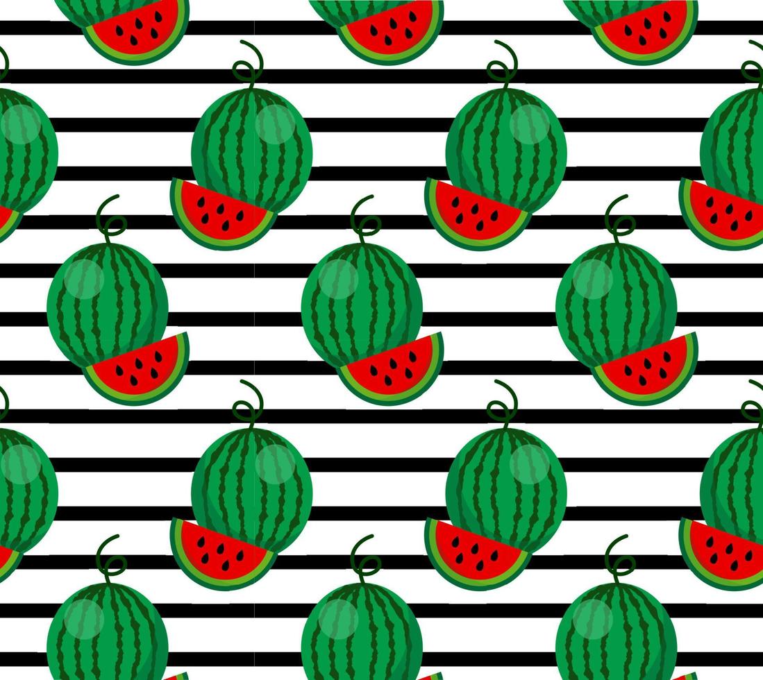 sömlös bakgrund med vattenmelon skivor. vektor illustration. eps 10