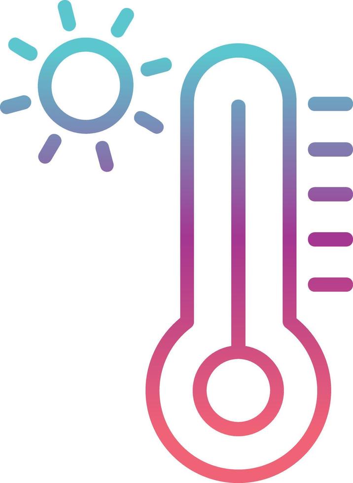 Thermometer-Vektor-Icon-Design vektor