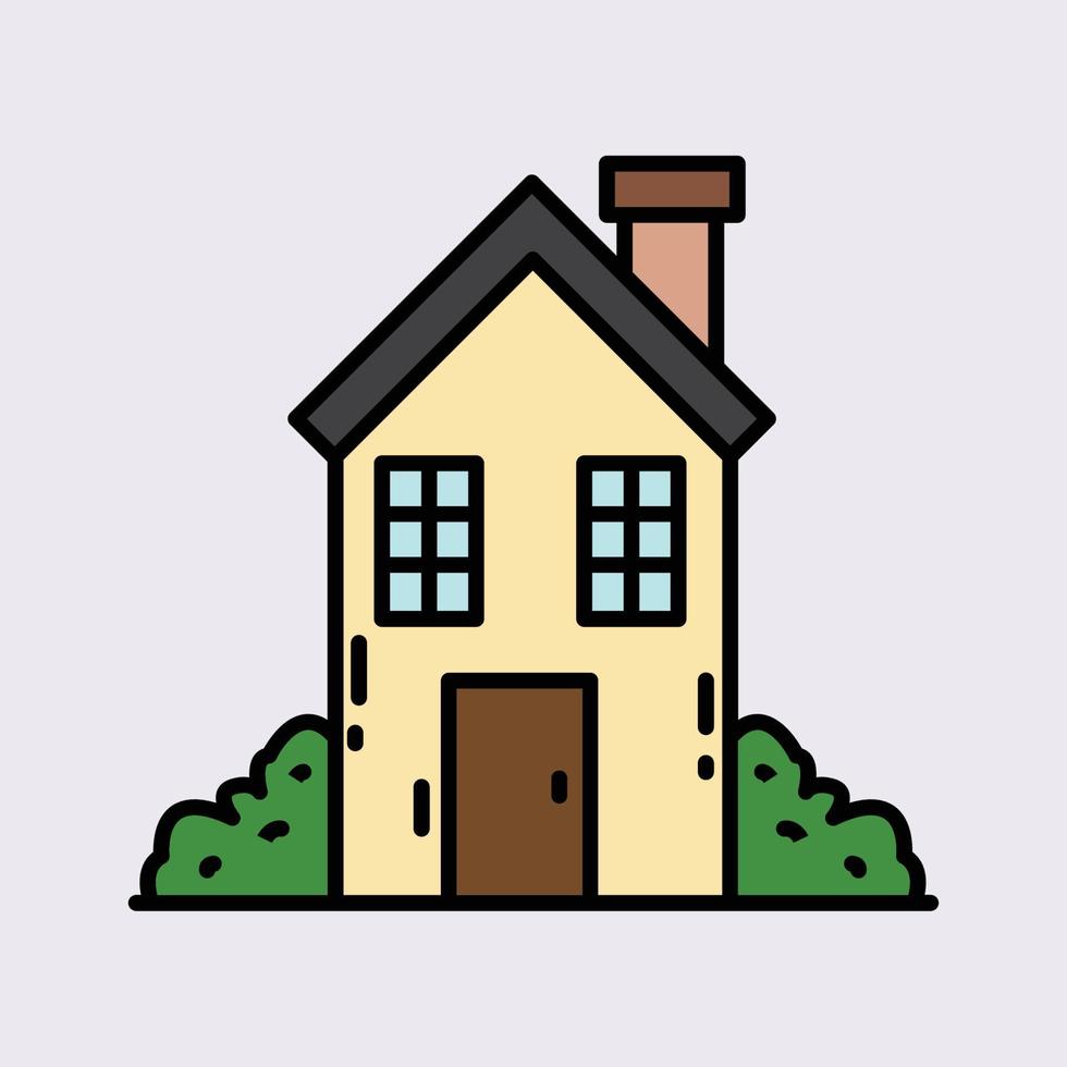 hus tecknad serie illustration vektor