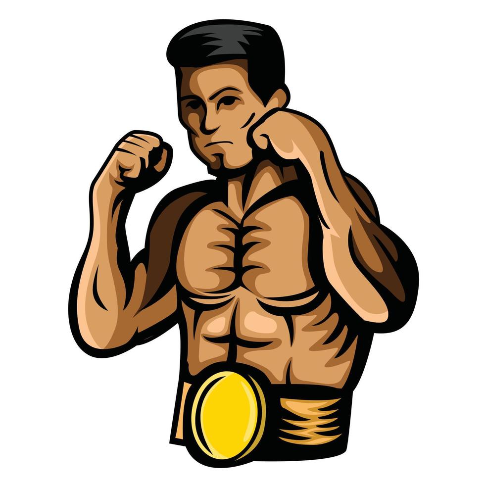 boxer vektor illustration design