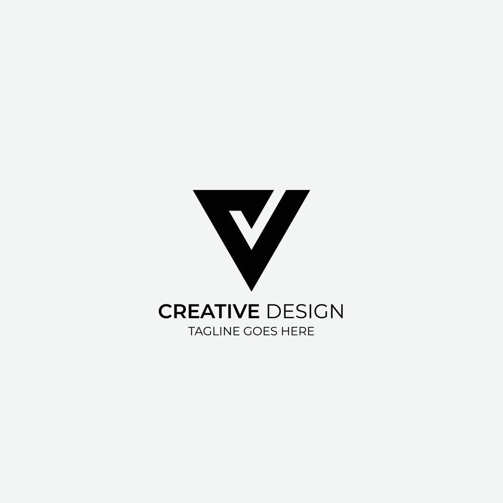 v minimalistisches und modernes Vektor-Logo-Design, geeignet für Unternehmen und Marken vektor