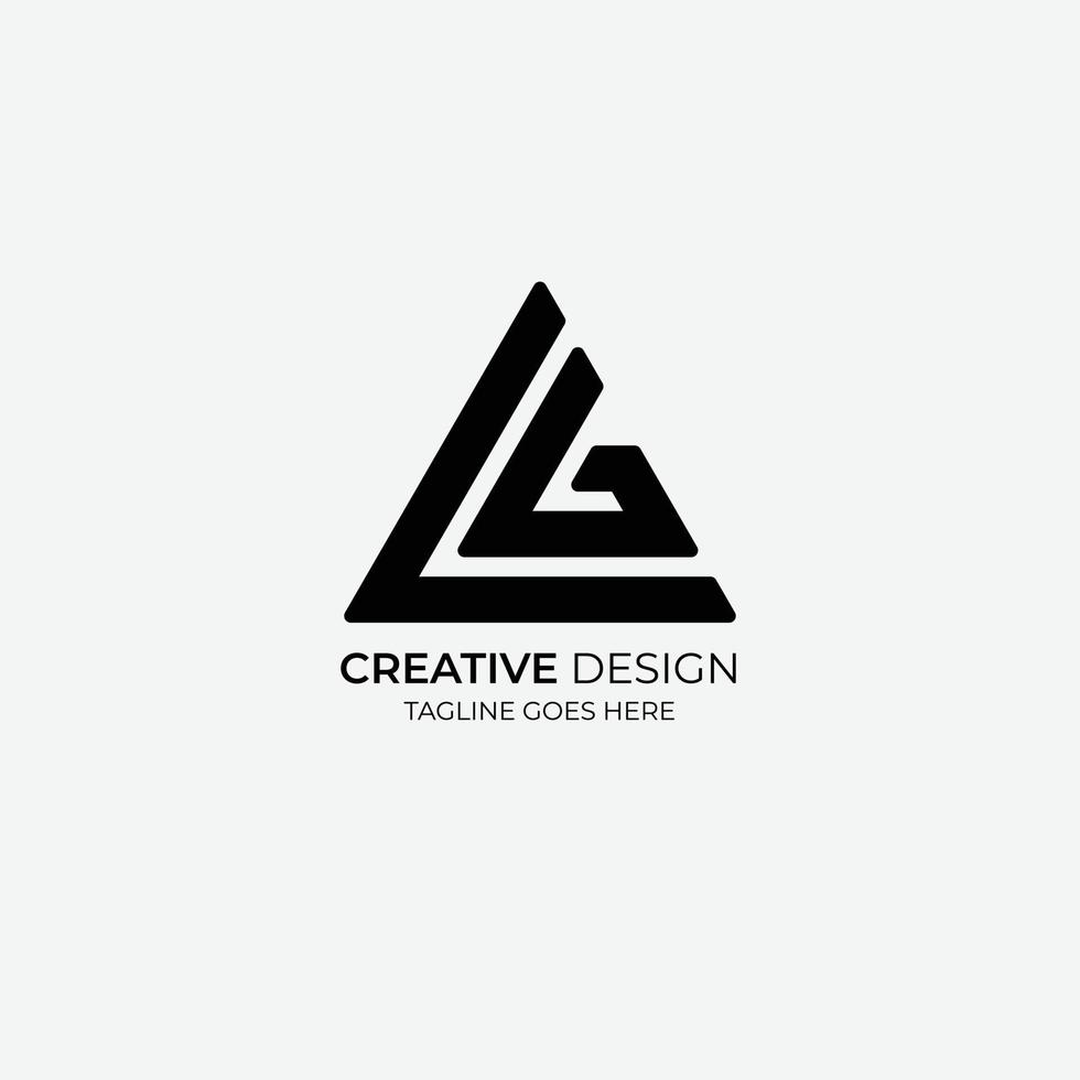l g minimalistisk och modern vektor logotyp design lämplig för företag och märken