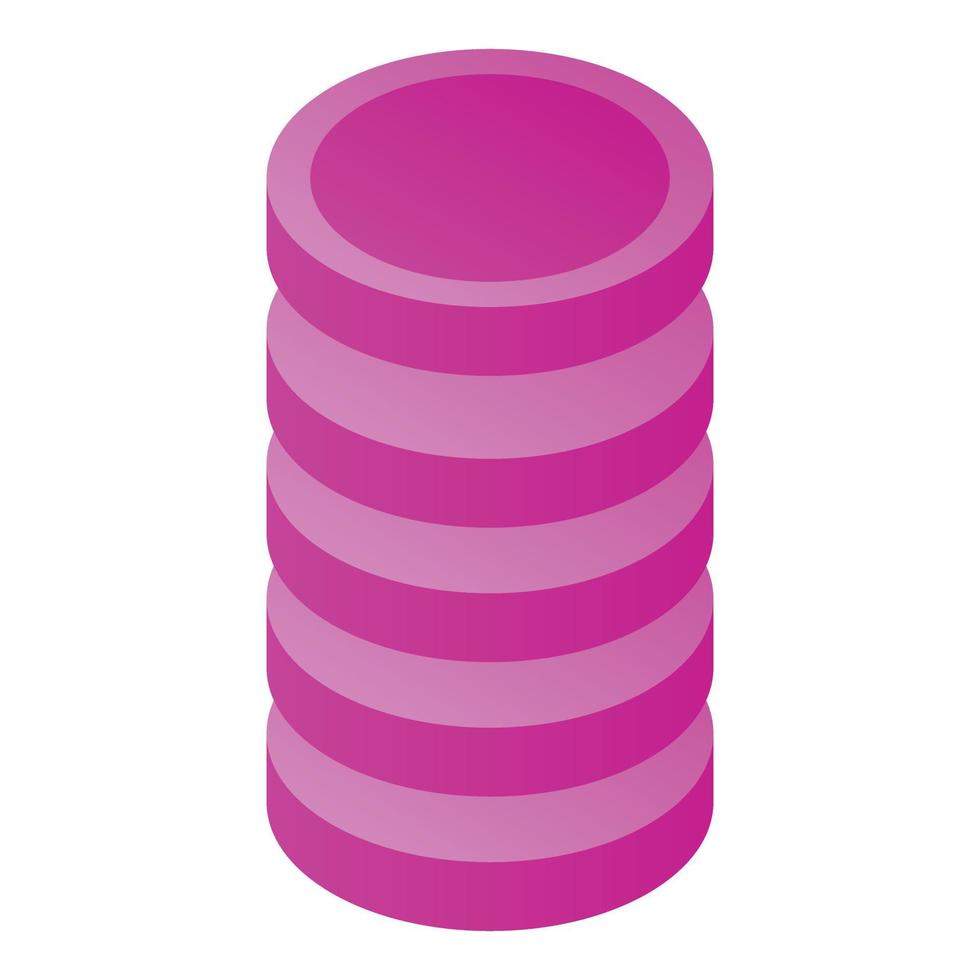 wiFi cylinder ikon, isometrisk stil vektor