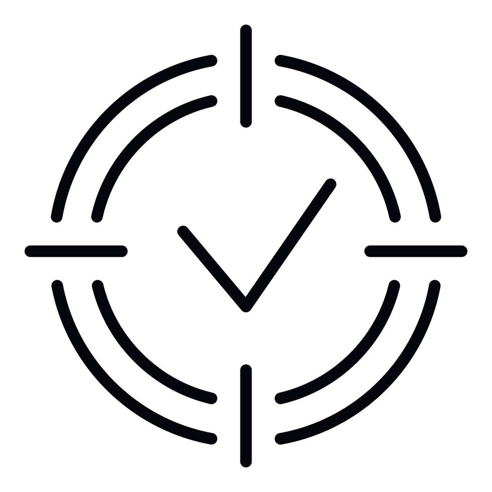 Symbol für Zielerreichung, Gliederungsstil vektor