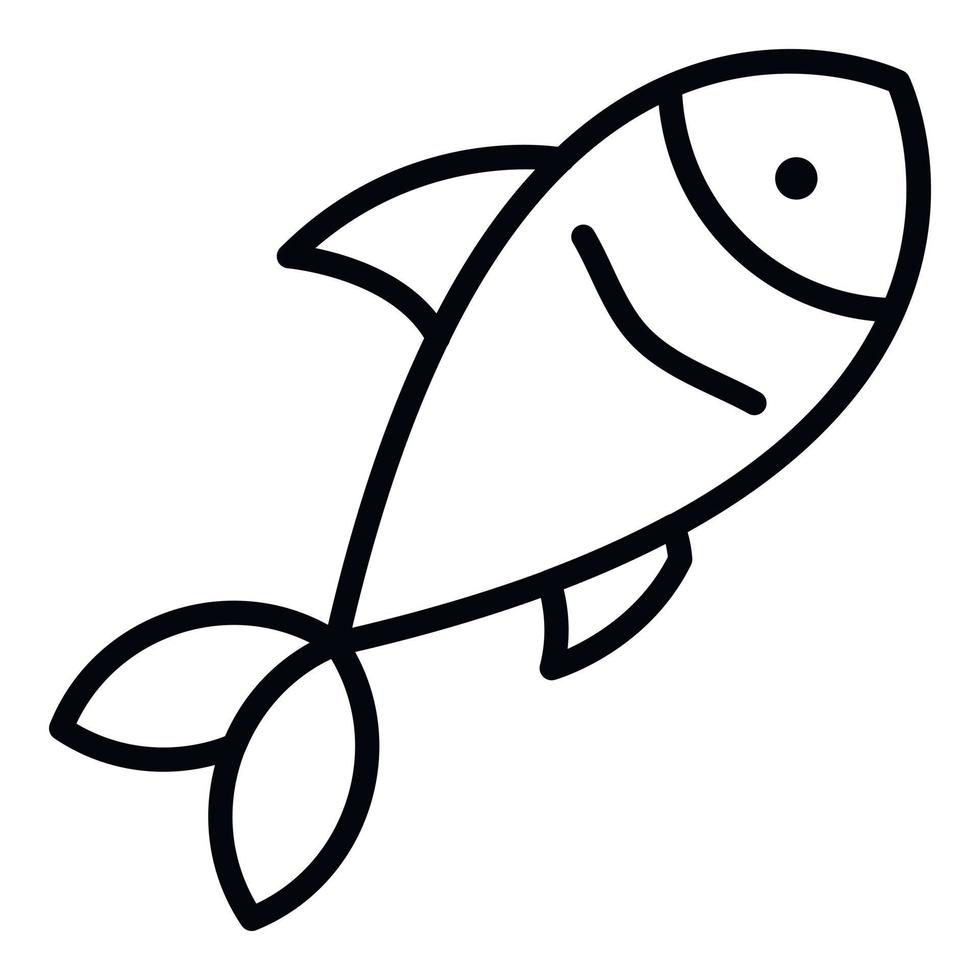 Fischsymbol, Umrissstil vektor