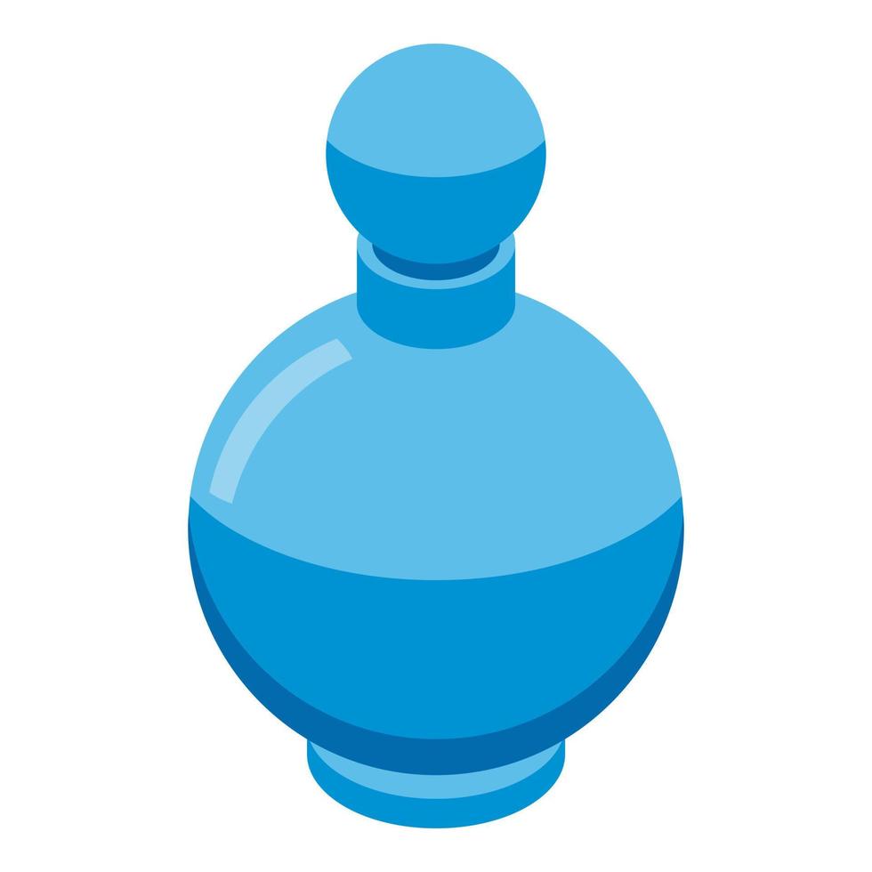 Parfümflasche aus Glas, isometrischer Stil vektor