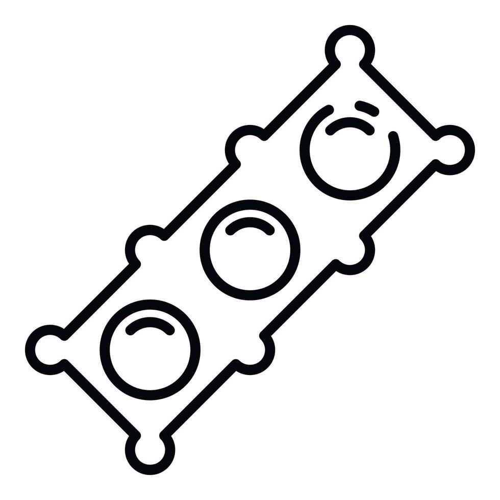 Zylinderkopf-Symbol, Umrissstil vektor
