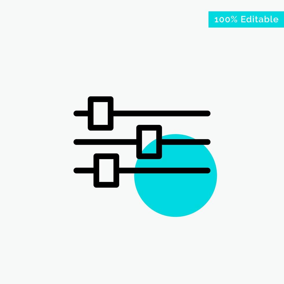 design redigera verktyg turkos markera cirkel punkt vektor ikon