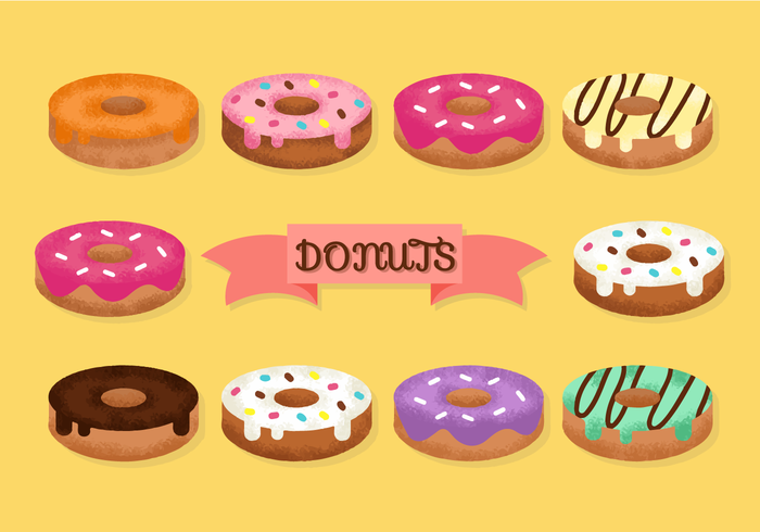 Free Cute Donuts Vektoren