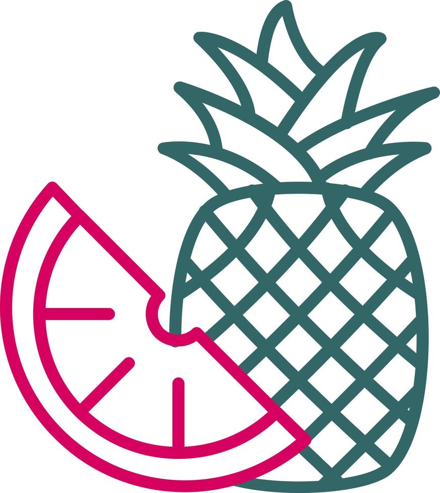 Ananas-Vektorsymbol vektor