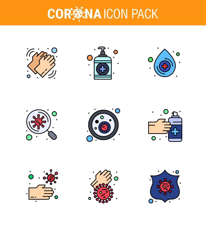 enkel uppsättning av covid19 skydd blå 25 ikon packa ikon inkluderad bakterie skanna vård virus bakterie viral coronavirus 2019 nov sjukdom vektor design element