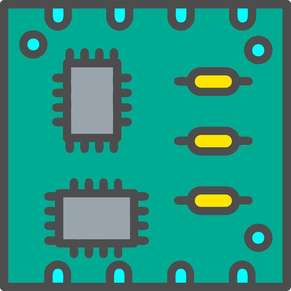 Vektorsymbol für Leiterplatten vektor