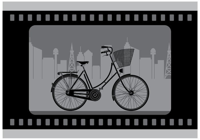 Free Silent Bicycle Film Vektor