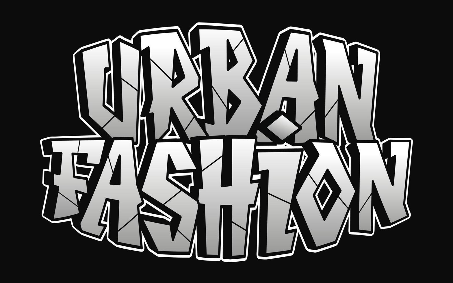 urban mode ord graffiti stil bokstäver.vektor hand dragen klotter tecknad serie logotyp illustration. rolig Häftigt urban mode brev, mode, graffiti stil skriva ut för t-shirt, affisch begrepp vektor