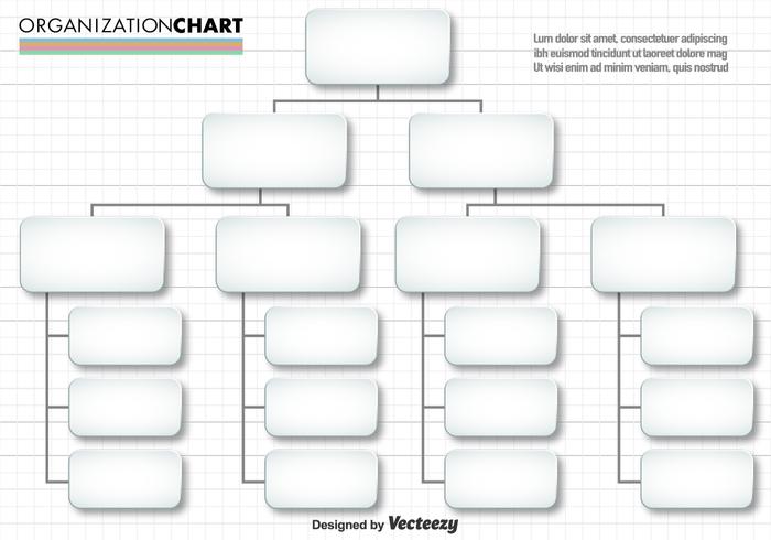 Vektor Einfache Organisation Diagramm
