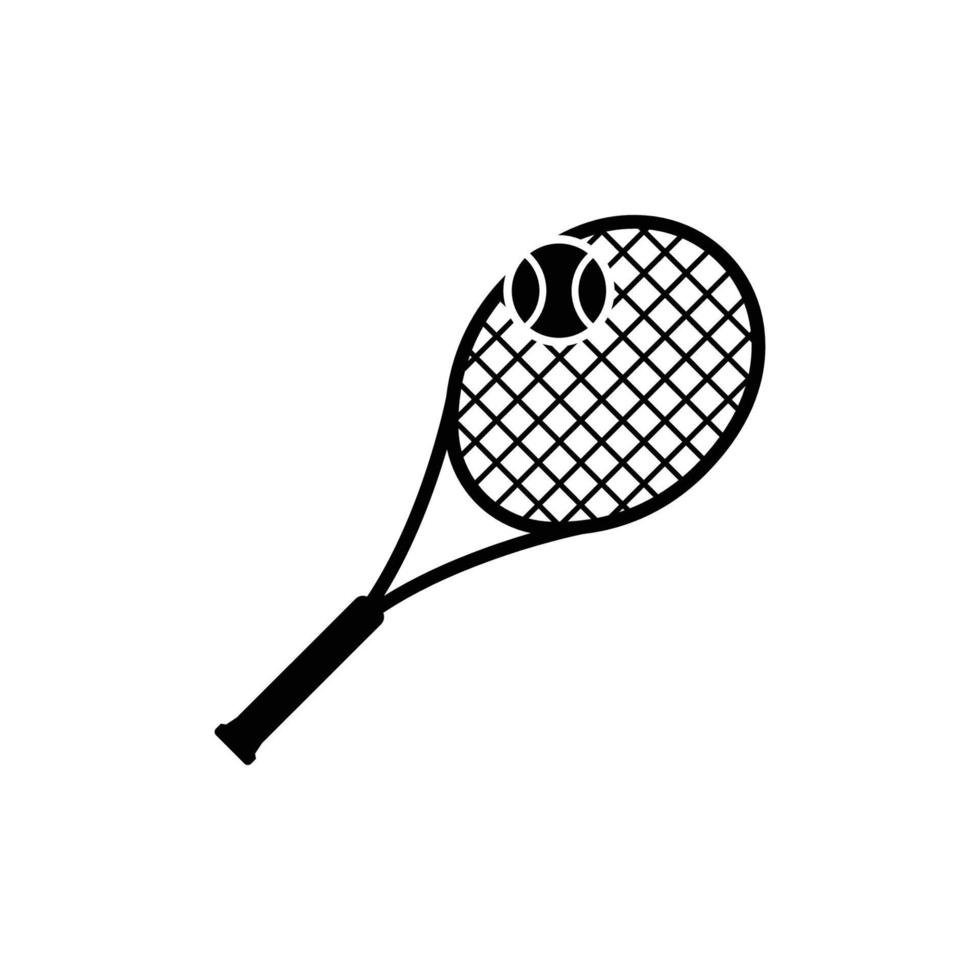 Symbolvektor für Tennisschläger vektor