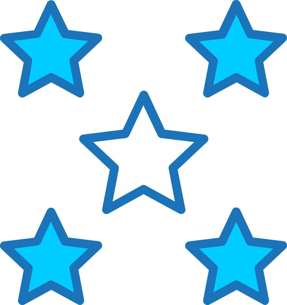 5 stjärnor vektor ikon