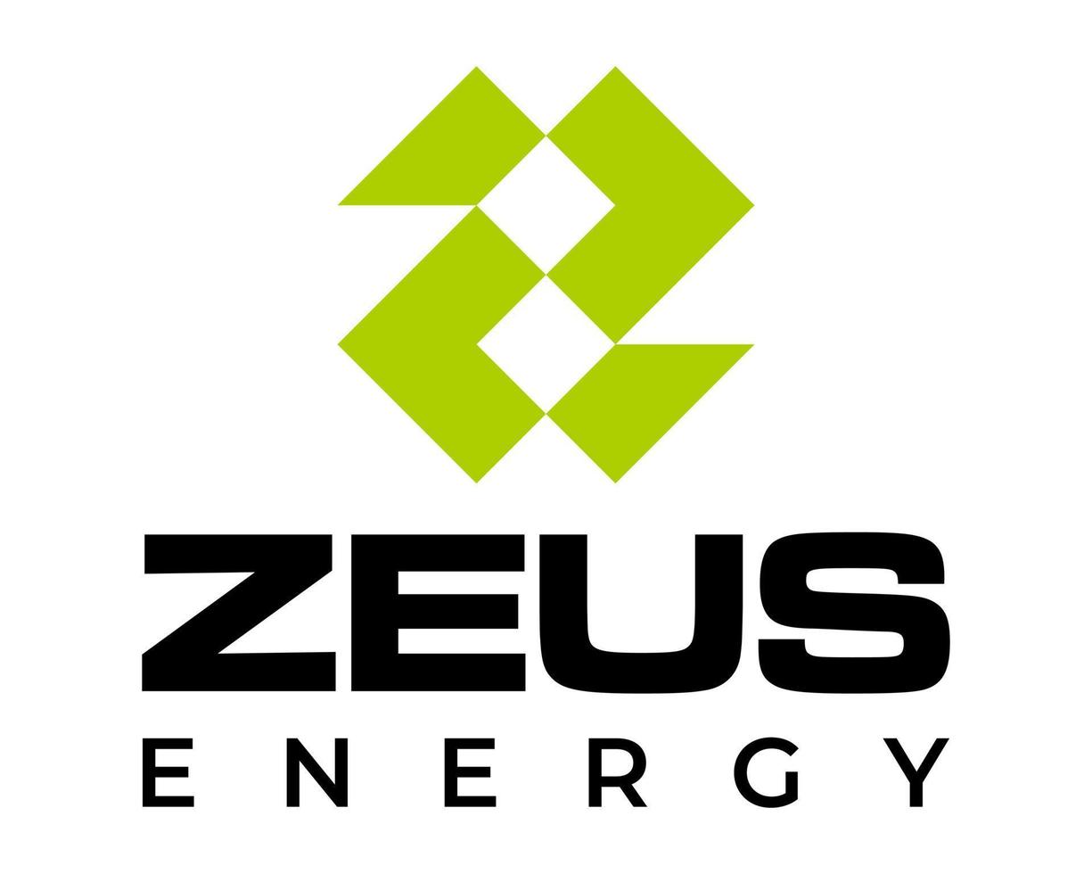 z Buchstabe geometrisches Energie-Logo-Design. vektor