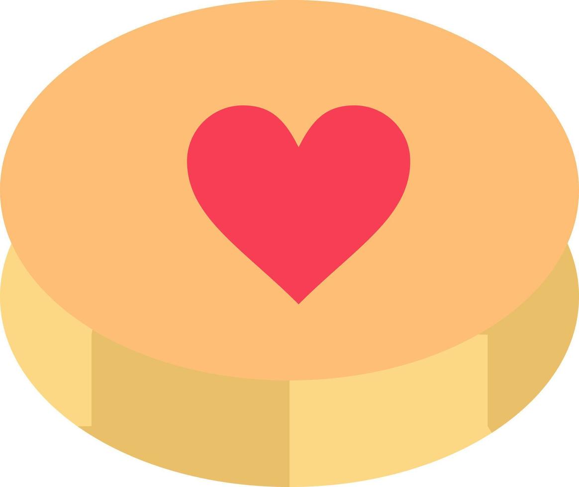favorit hjärta kärlek förälskelser platt Färg ikon vektor ikon baner mall