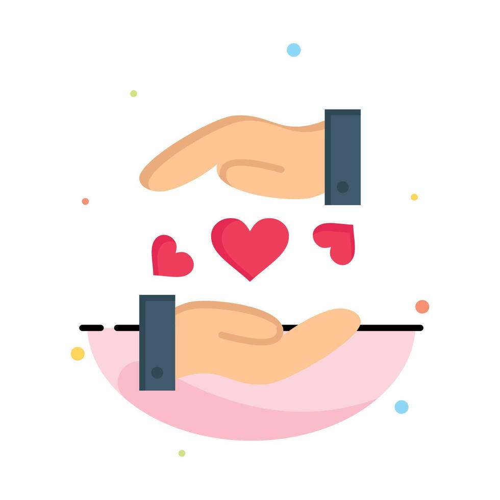 kärlek delning hjärta bröllop företag logotyp mall platt Färg vektor