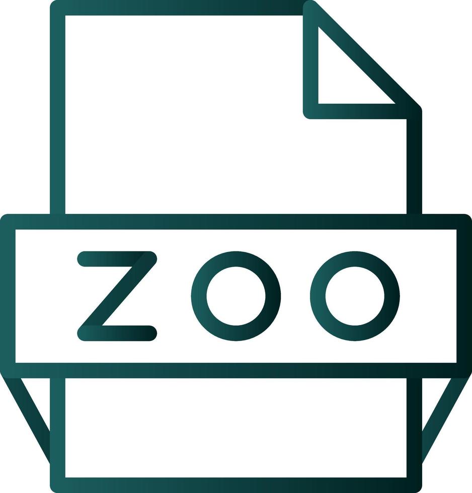 Symbol für das Zoo-Dateiformat vektor