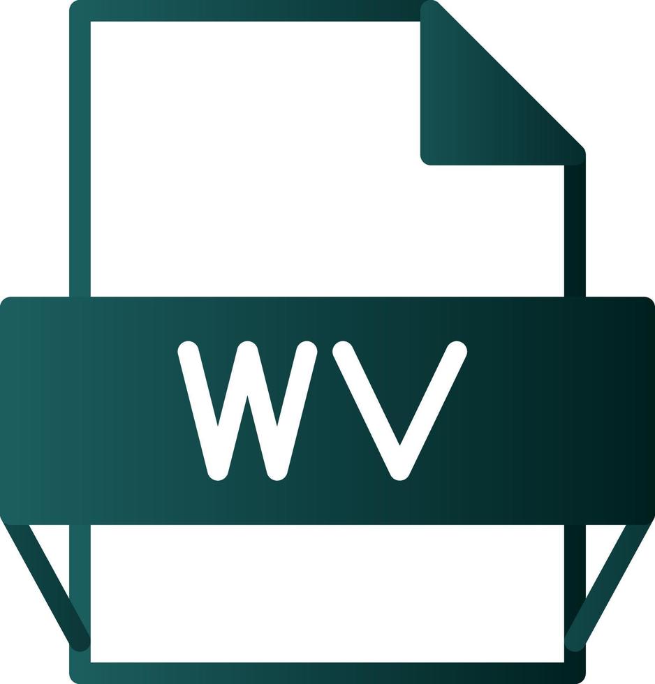 wv-Dateiformat-Symbol vektor