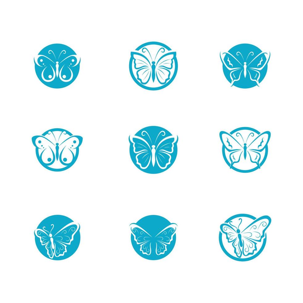 Schönheit Schmetterling Icon Design vektor