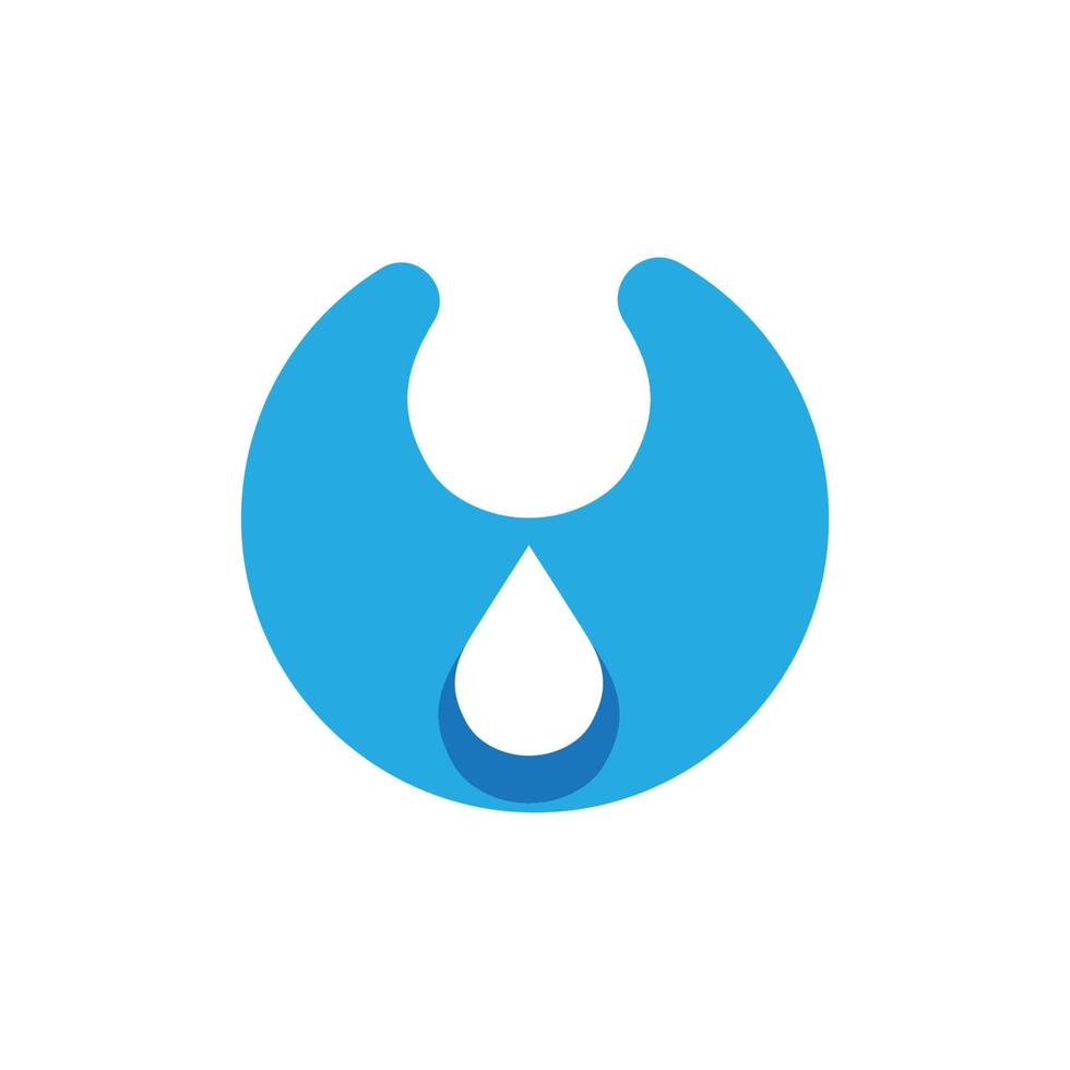 Wassertropfen-Logo-Vorlage vektor