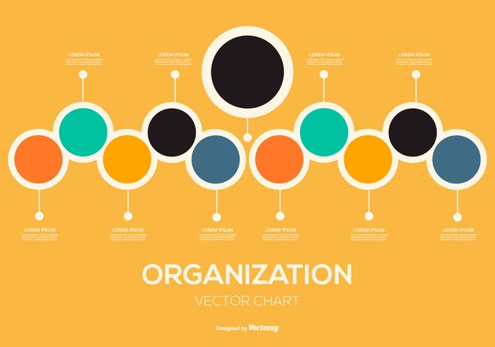 Organisationskartillustration vektor