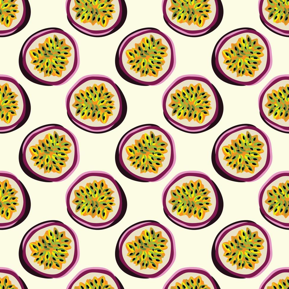 Slice Kiwis nahtlose Vektormuster Hintergrund. Design für die Verwendung als Hintergrund für Textildruck, Geschenkpapier und andere. vektor