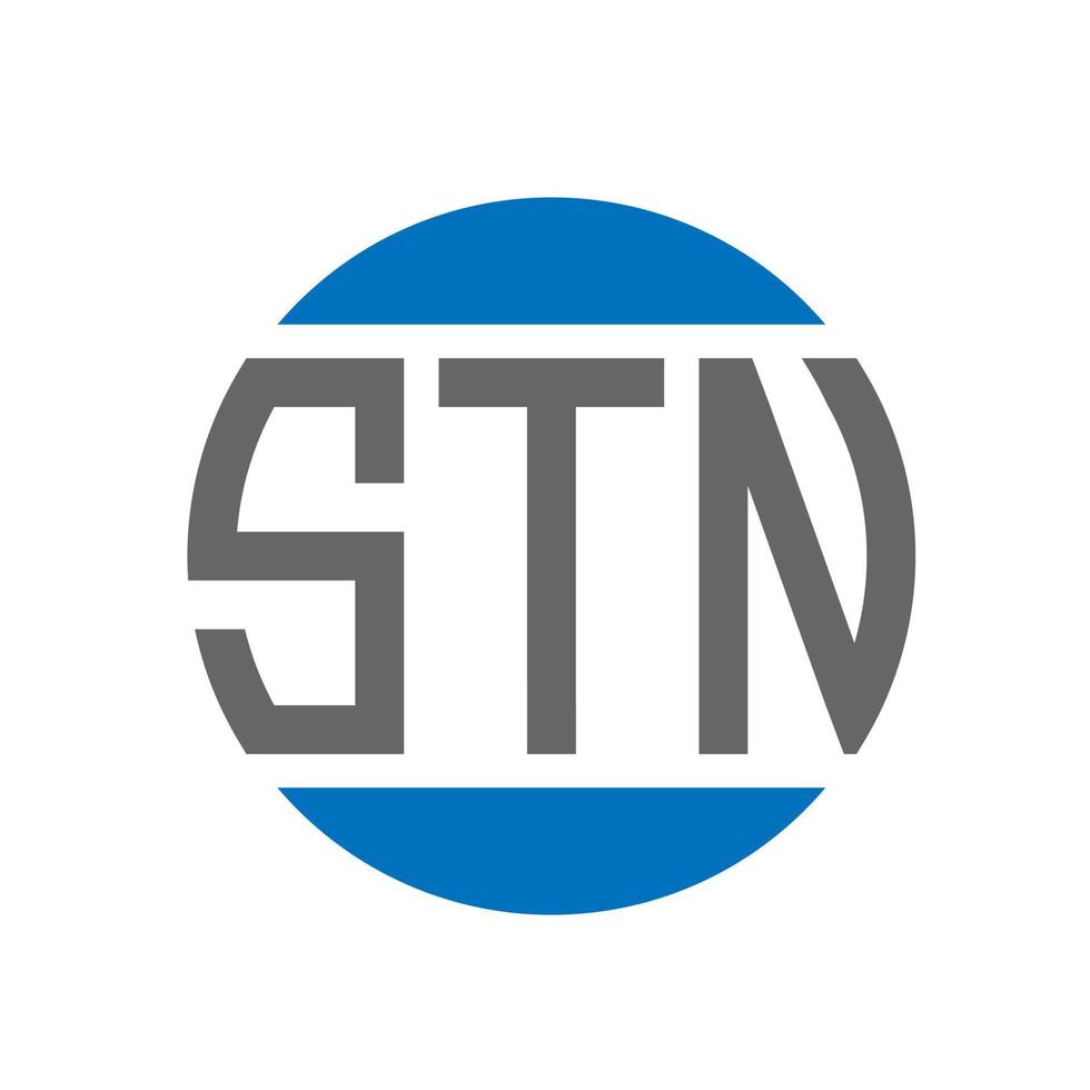 stn brev logotyp design på vit bakgrund. stn kreativ initialer cirkel logotyp begrepp. stn brev design. vektor