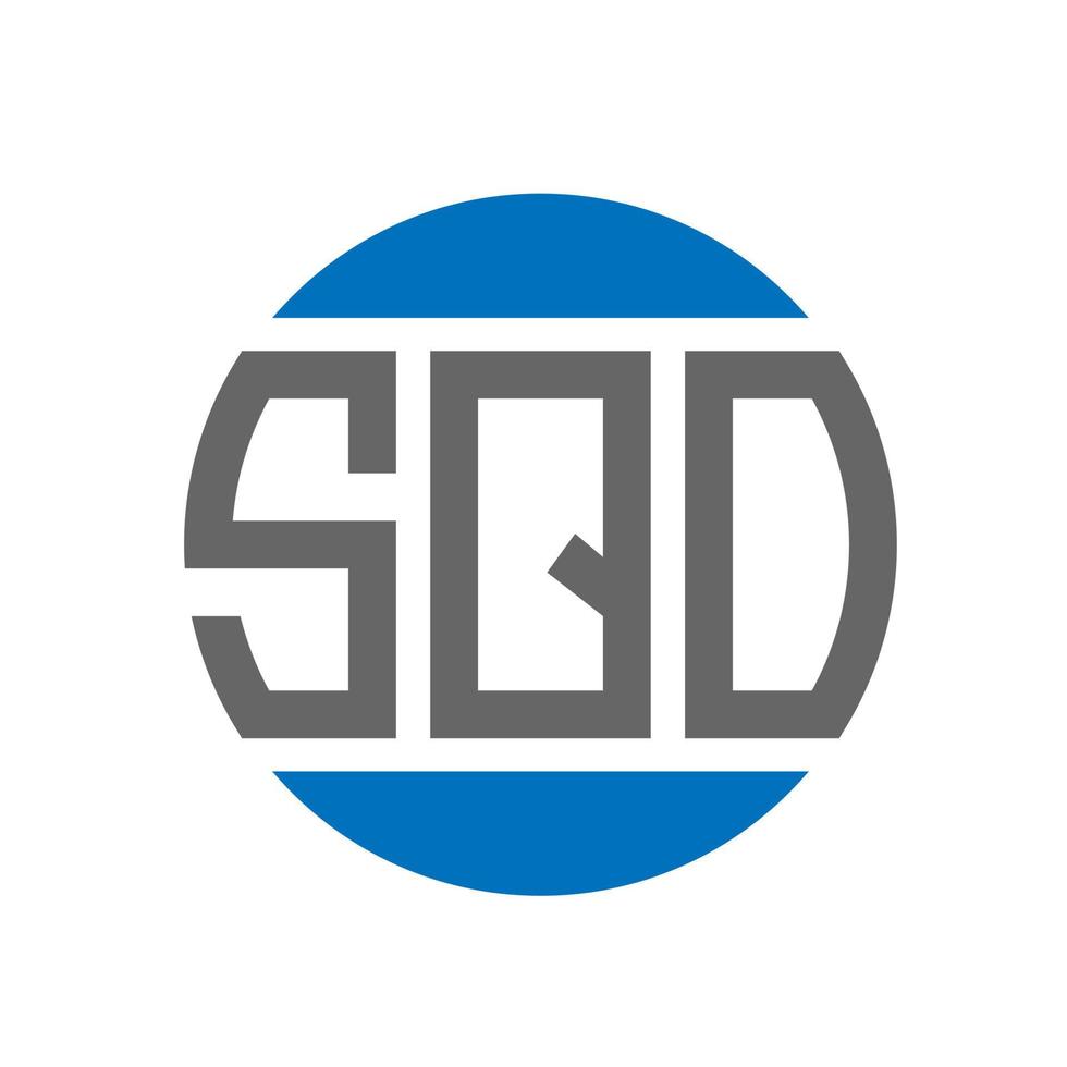 sqo brev logotyp design på vit bakgrund. sqo kreativ initialer cirkel logotyp begrepp. sqo brev design. vektor