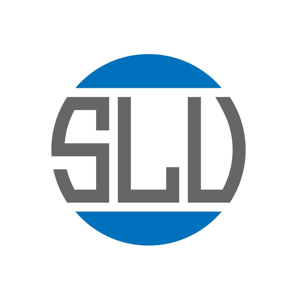 slu brev logotyp design på vit bakgrund. slu kreativ initialer cirkel logotyp begrepp. slu brev design. vektor