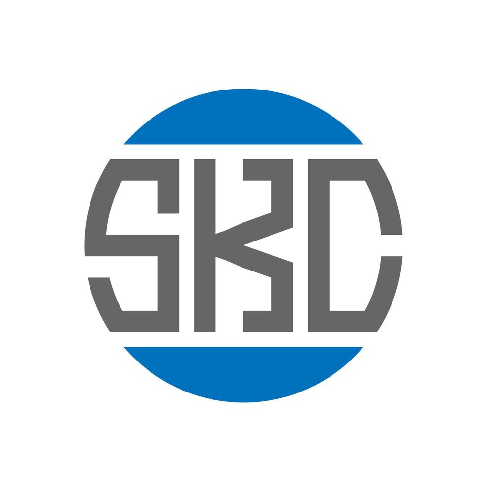 skc brev logotyp design på vit bakgrund. skc kreativ initialer cirkel logotyp begrepp. skc brev design. vektor