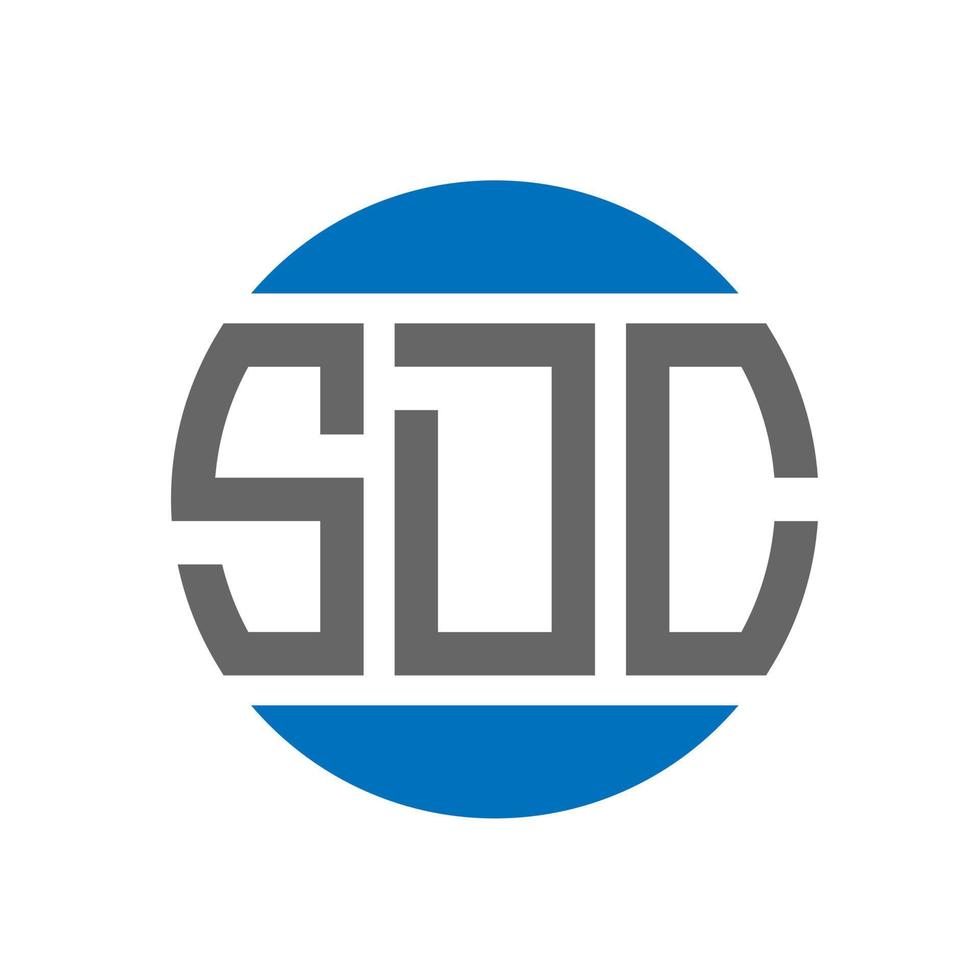 sdc brev logotyp design på vit bakgrund. sdc kreativ initialer cirkel logotyp begrepp. sdc brev design. vektor