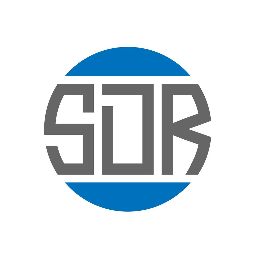 sdr brev logotyp design på vit bakgrund. sdr kreativ initialer cirkel logotyp begrepp. sdr brev design. vektor