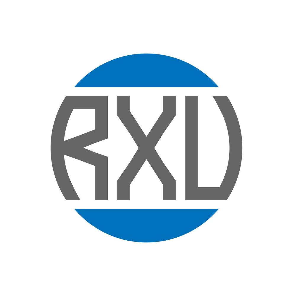 rxu brev logotyp design på vit bakgrund. rxu kreativ initialer cirkel logotyp begrepp. rxu brev design. vektor