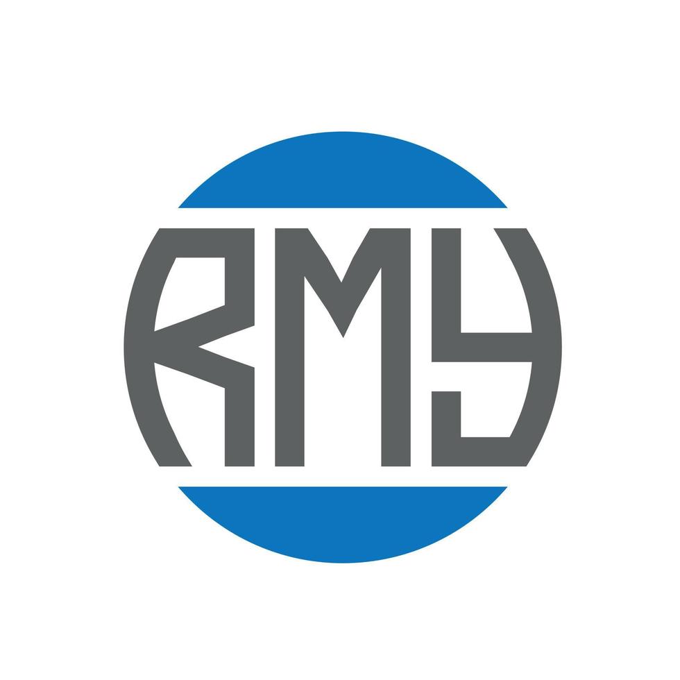 rmy brev logotyp design på vit bakgrund. rmy kreativ initialer cirkel logotyp begrepp. rmy brev design. vektor