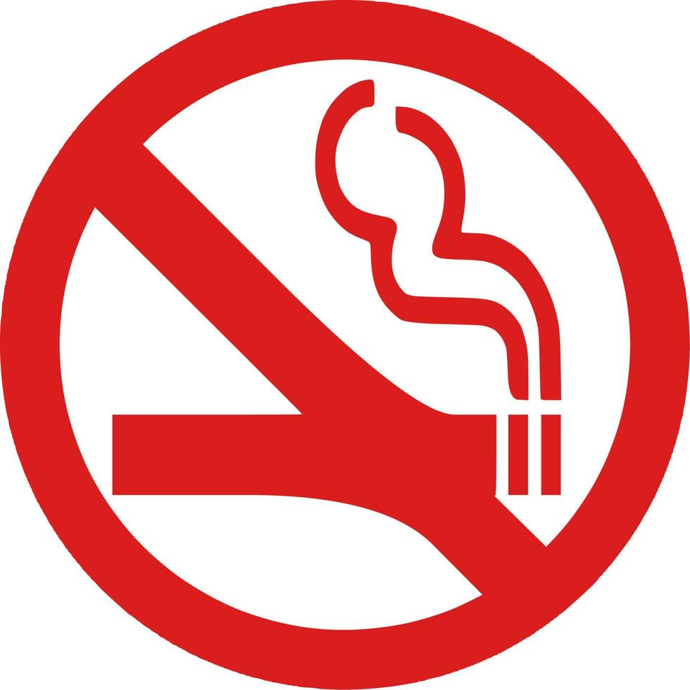 Symbolvektor für Rauchverbot vektor