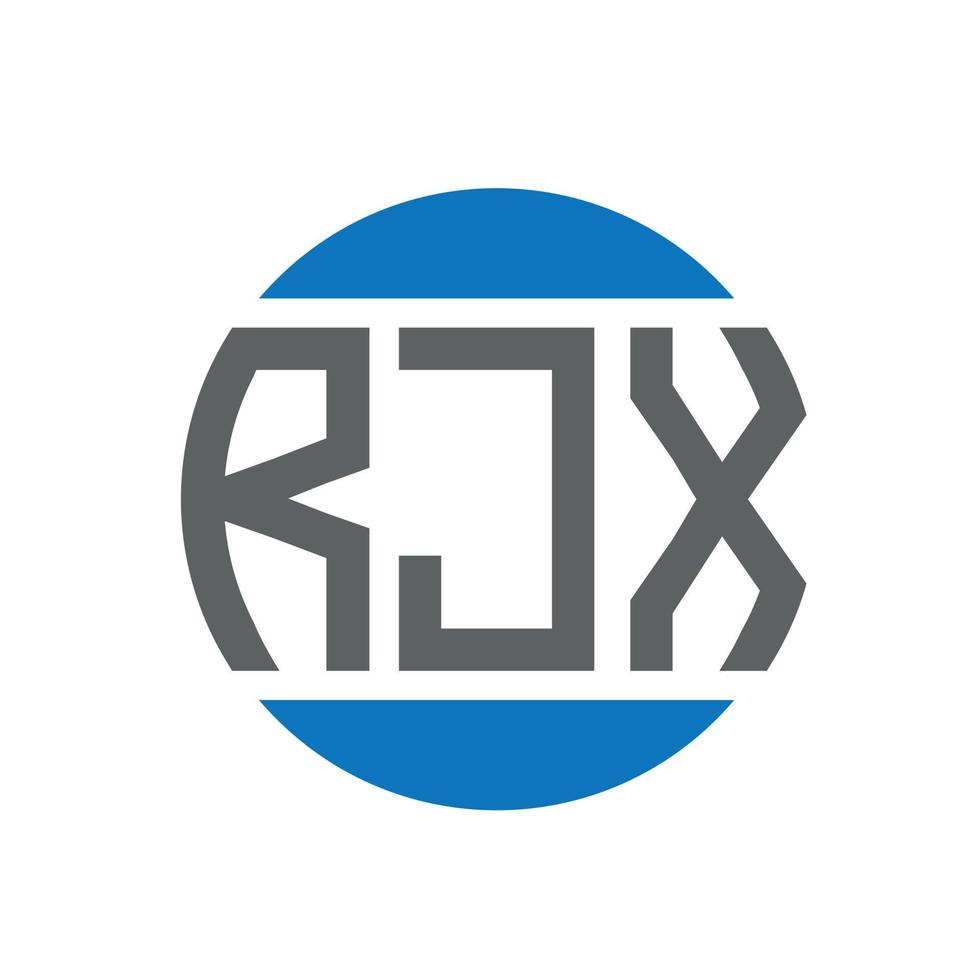 rjx brev logotyp design på vit bakgrund. rjx kreativ initialer cirkel logotyp begrepp. rjx brev design. vektor