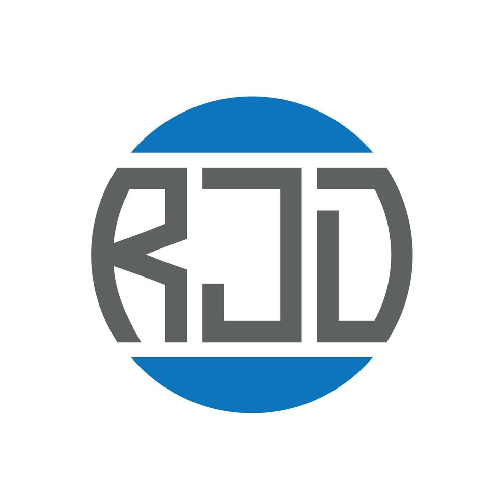 Rjd-Brief-Logo-Design auf weißem Hintergrund. rjd creative initials circle logo-konzept. rjd Briefgestaltung. vektor
