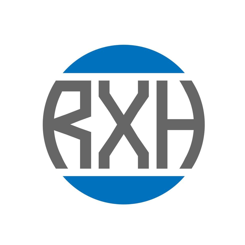 rxh brev logotyp design på vit bakgrund. rxh kreativ initialer cirkel logotyp begrepp. rxh brev design. vektor