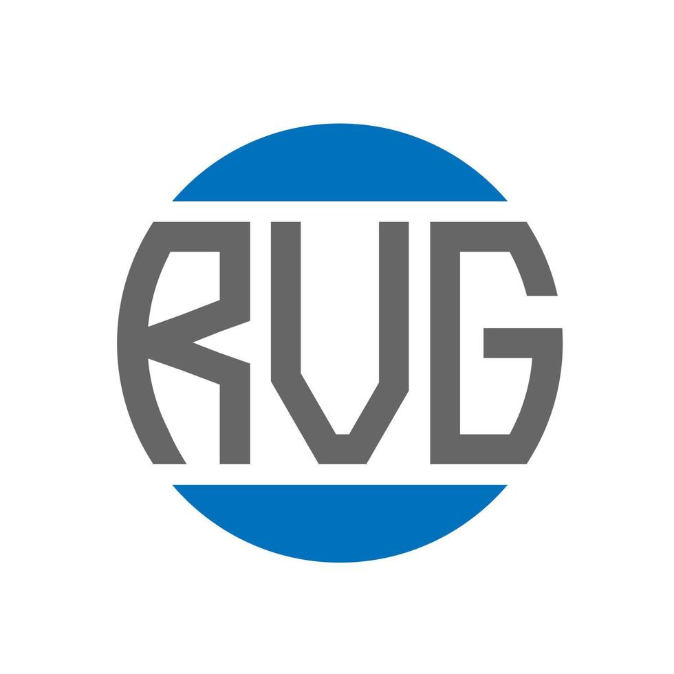 rvg-Brief-Logo-Design auf weißem Hintergrund. rvg kreative Initialen Kreis Logo-Konzept. rvg Briefgestaltung. vektor