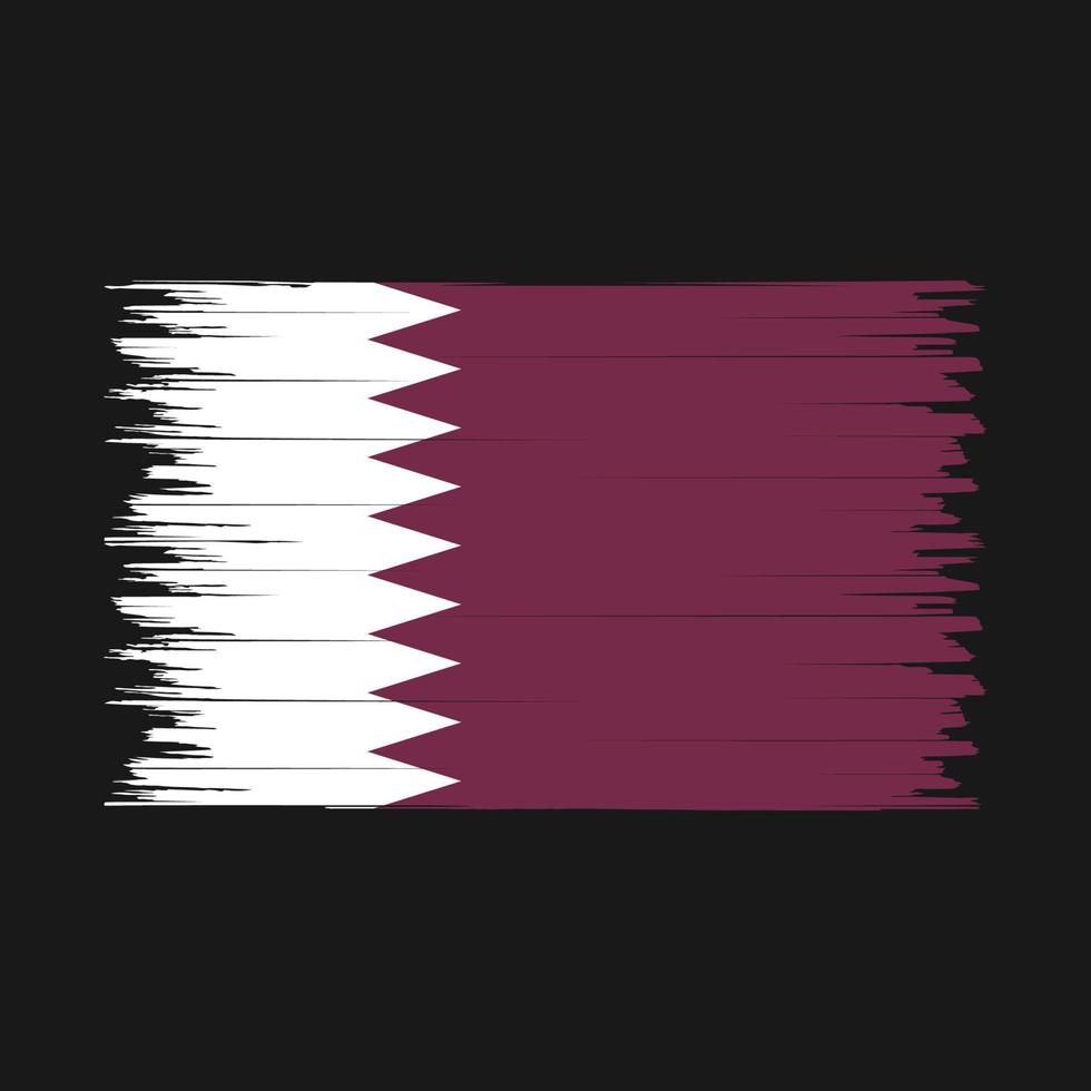 qatar flaggborste vektor
