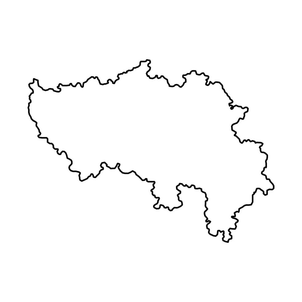 liege provins Karta, provinser av Belgien. vektor illustration.