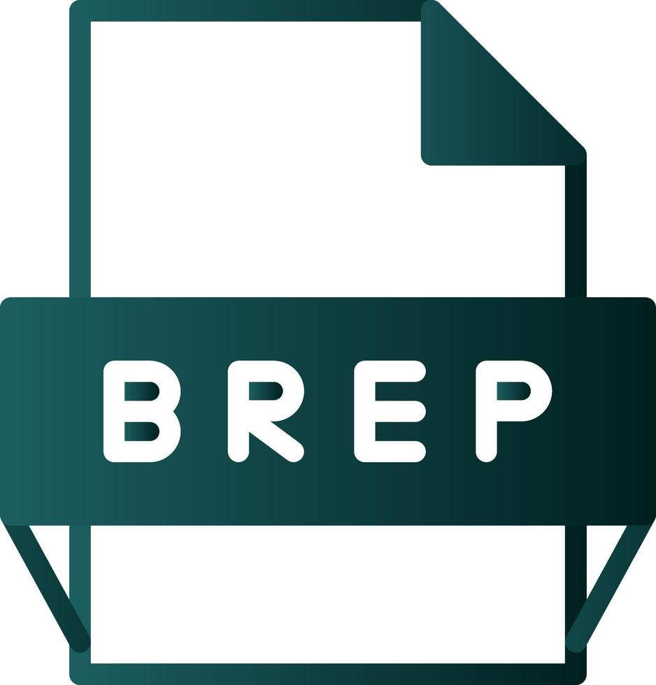 brep-Dateiformat-Symbol vektor