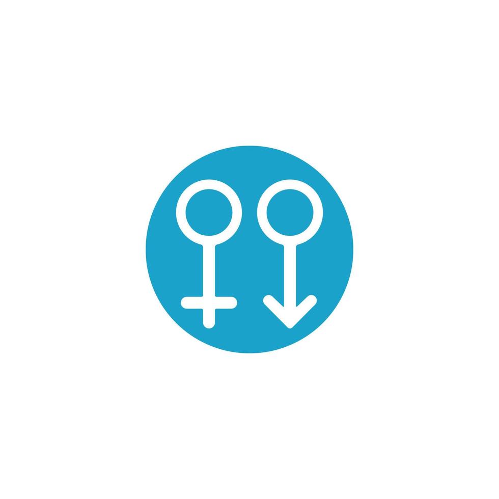 man kvinna symbol vektor ikon illustration