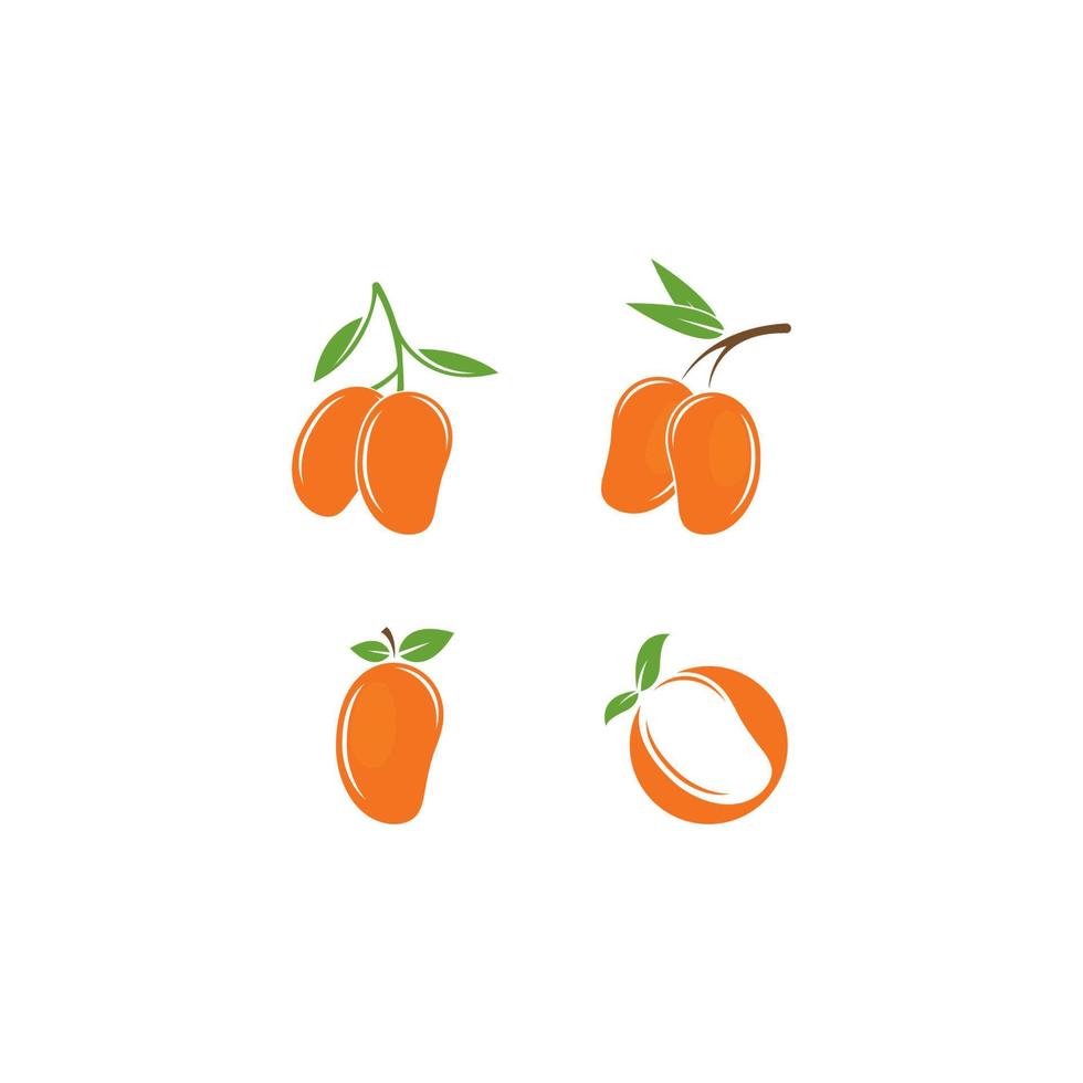 mango i platt stil. mango vektor logotyp