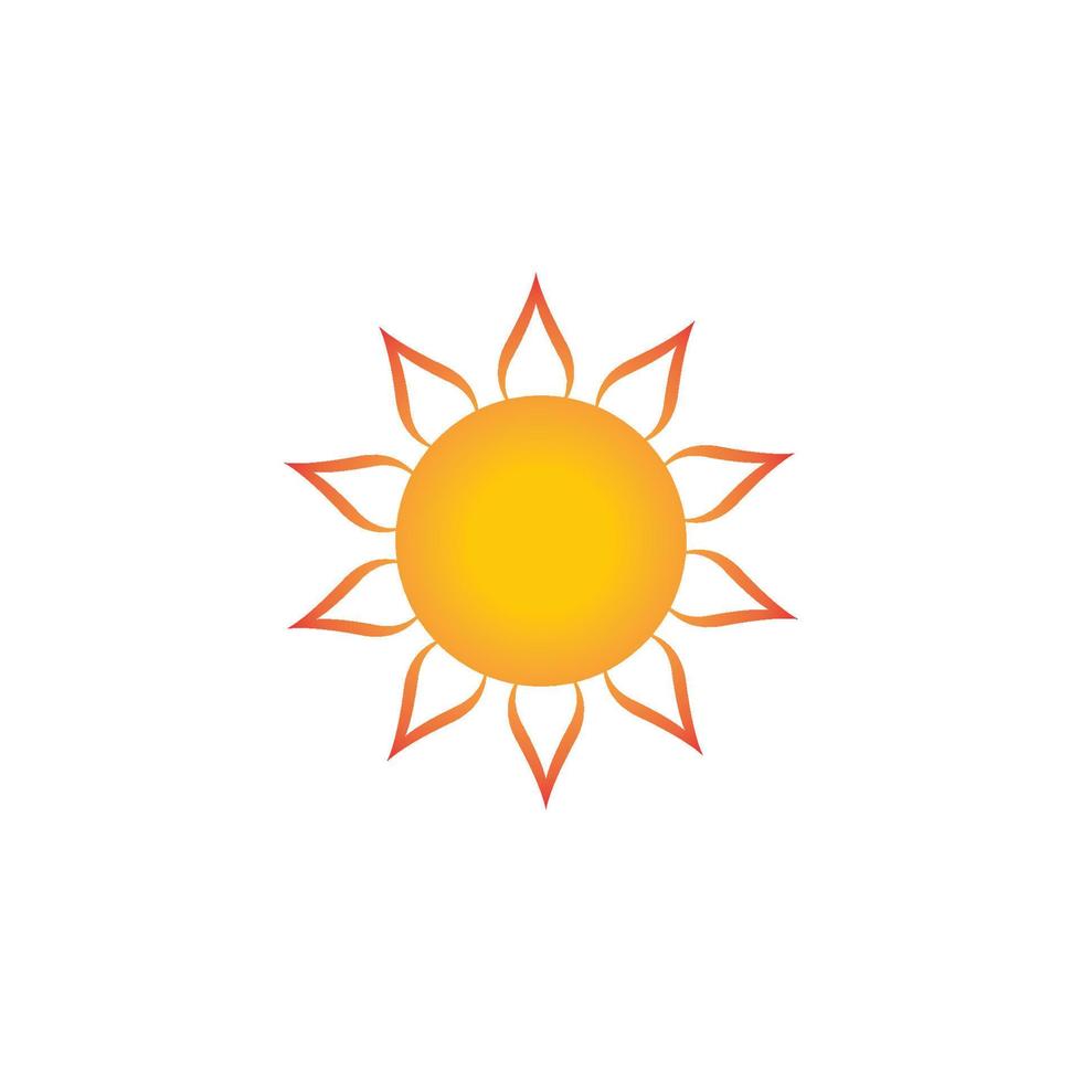 Sonne-Logo-Symbol-Vektor-Illustration vektor